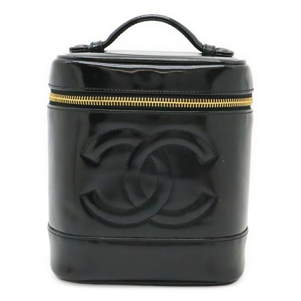 Chanel Patent Vanity Bag Cosmetic Pouch